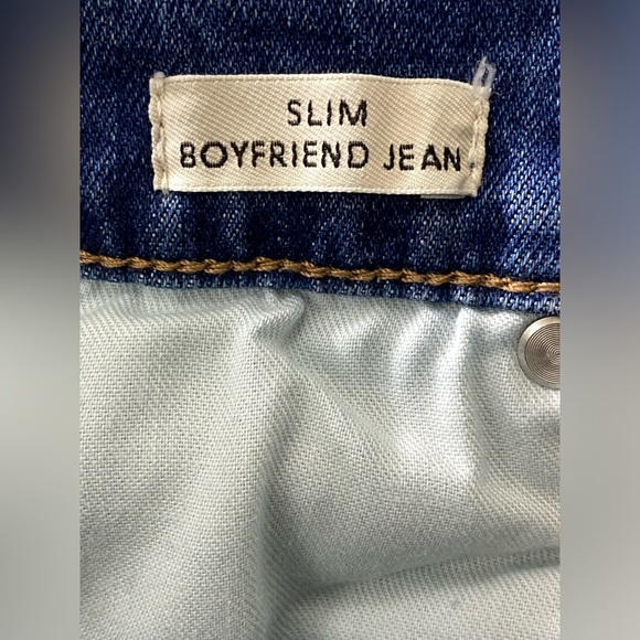 J.Crew Women’s Size 28 Slim Boyfriend Jean Raw Hem Distressed Jeans - Picture 9 of 11